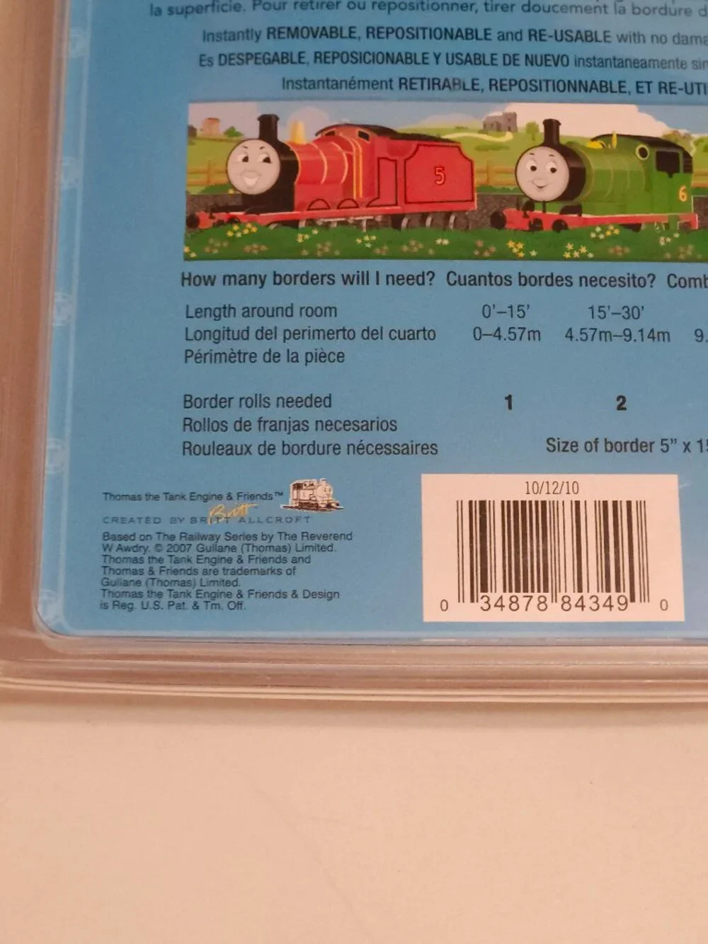 Thomas & Friends Peel And Stick Wall Paper Border 5” X 15 Ft NEW - Picture 2 of 4